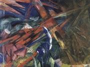 Franz Marc The fate of the animals oil painting artist